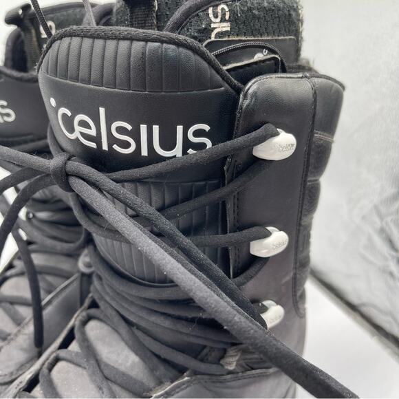 Celsius Cirrus Lace Up Polka Dot Snowboarding Boots. Size 10.5. Black - Picture 10 of 11